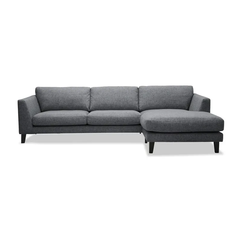 Oferta Antracytowa sofa z szezlongiem po prawej stronie Vivonita Monroe Bonami