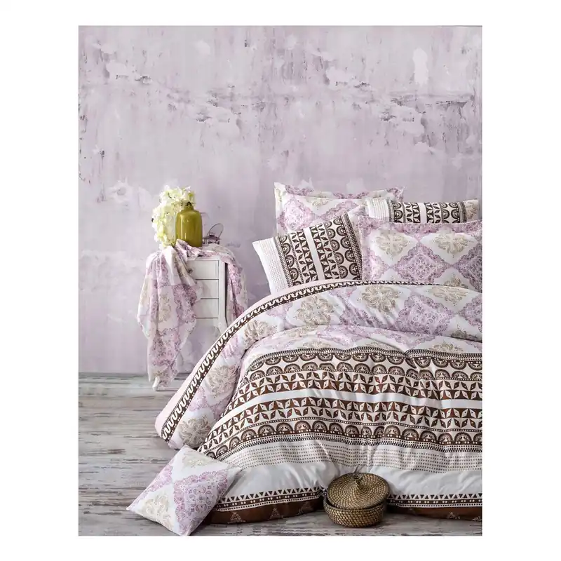 Premium Bawełniana pościel dwuosobowa z prześcieradłem Sohil, 200x220 cm Bonami