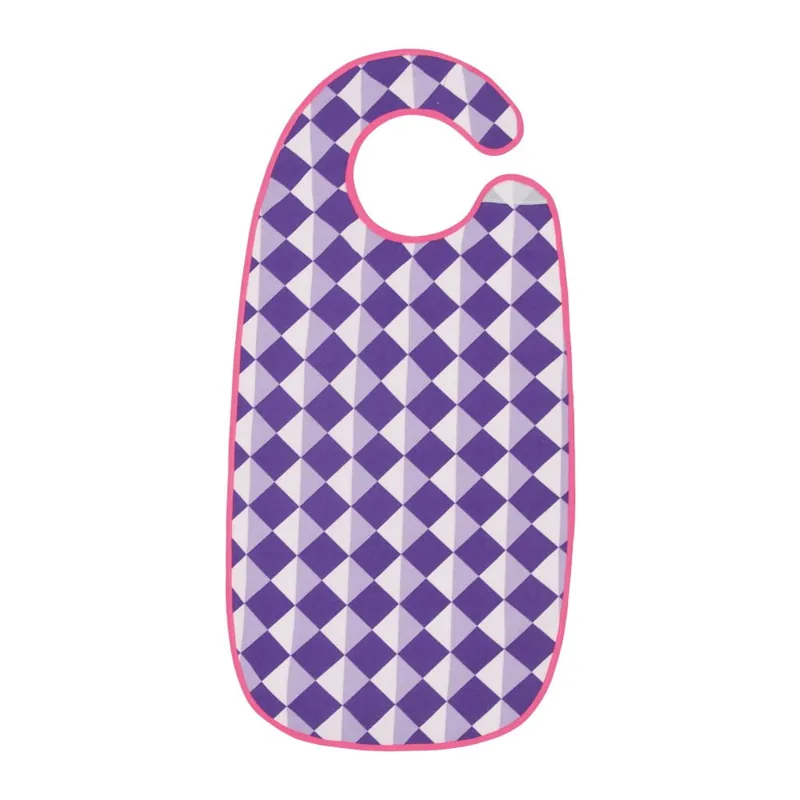 Nie przegap Różowo-fioletowy śliniak Sebra Graphic Lilac Squares Bonami