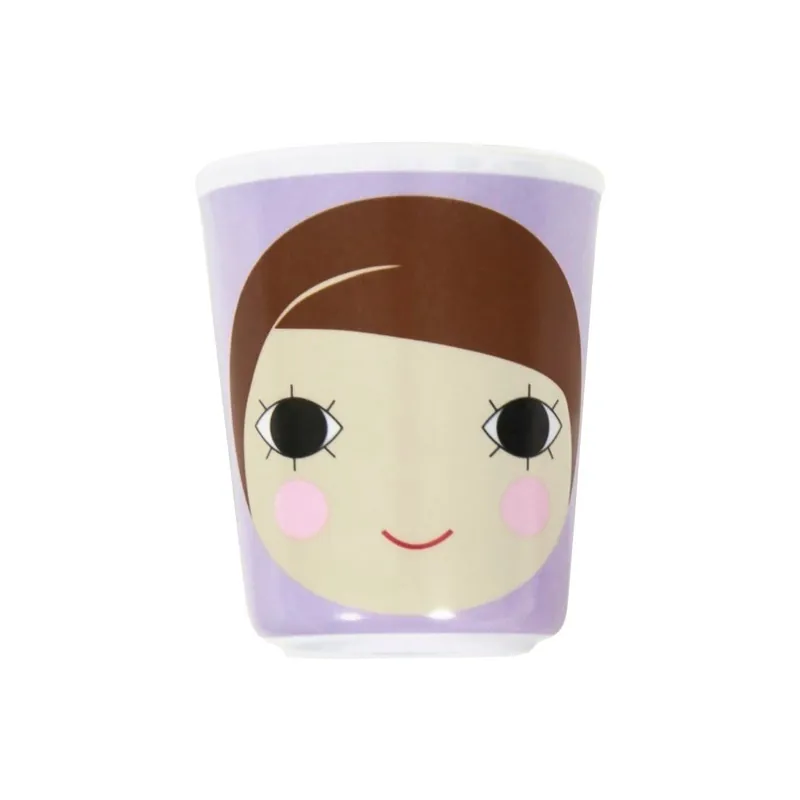Kubek z melaminy Sebra Girl Face, 200 ml Bonami Oferta czasowa