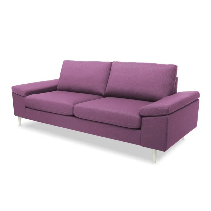 Popularny Różowa sofa 3-osobowa Vivonita Nathan Bonami