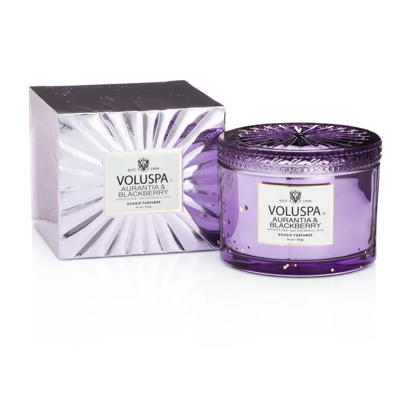 Popularny Świeczka o zapachu jeżyn, drzewa aurantia i acai Voluspa Vermeil, 60 godz. Bonami