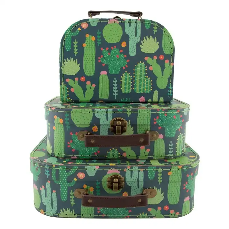 Zestaw 3 kuferków dziecięcych Sass & Belle Cactus Bonami Tani