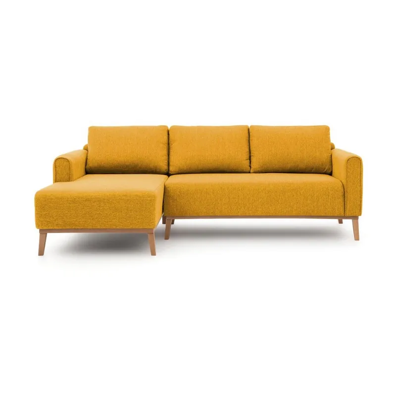 Musztardowa lewostronna sofa narożna Vivonita Milton Bonami Obniżka ceny