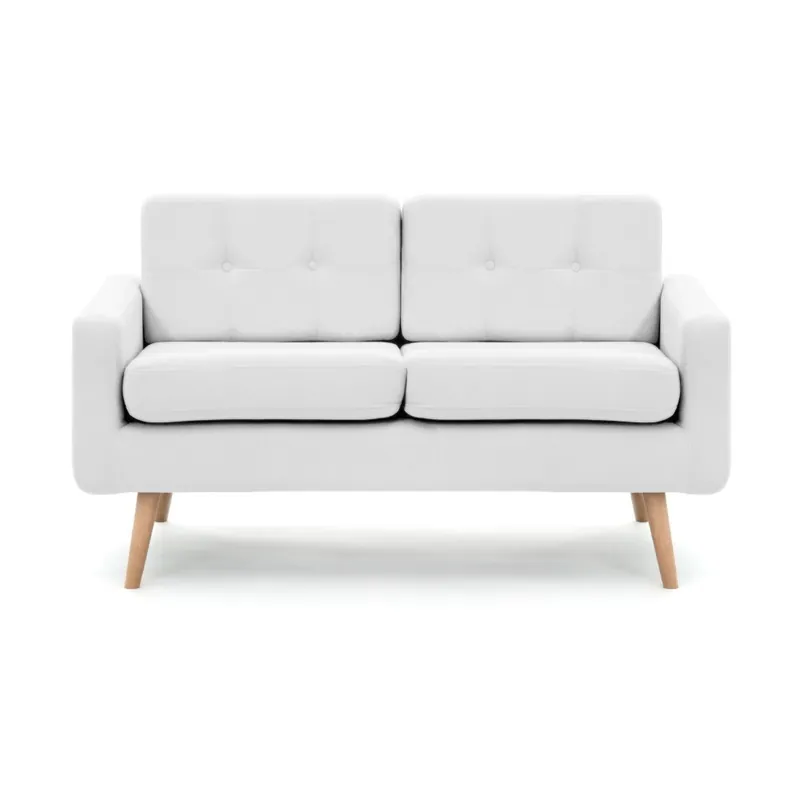 Jasnoszara sofa 2-osobowa Vivonita Ina Bonami Nowy