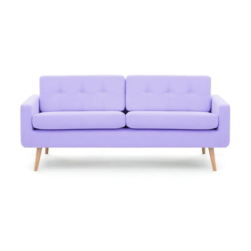 Hit cenowy Pastelowo-fioletowa sofa 3-osobowa Vivonita Ina Bonami