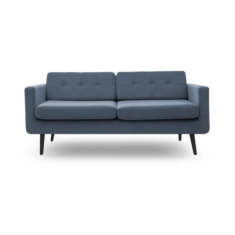 Promocja Jasnoniebieska sofa trzyosobowa z czarnymi nogami Vivonita Sondero Bonami