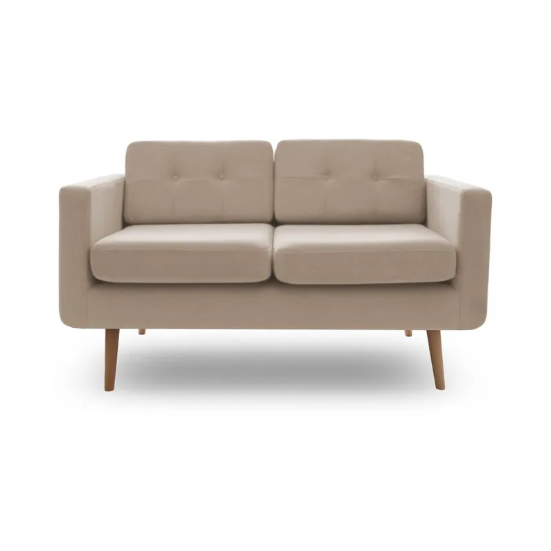 Obniżka ceny Beżowa sofa dwuosobowa z naturalnymi nogami Vivonita Sondero Bonami