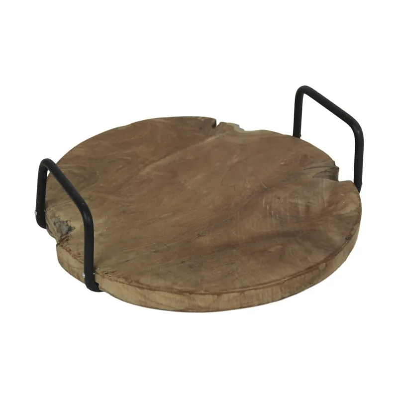 Oferta limitowana Taca z drewna tekowego HSM Collection Handvat Bonami