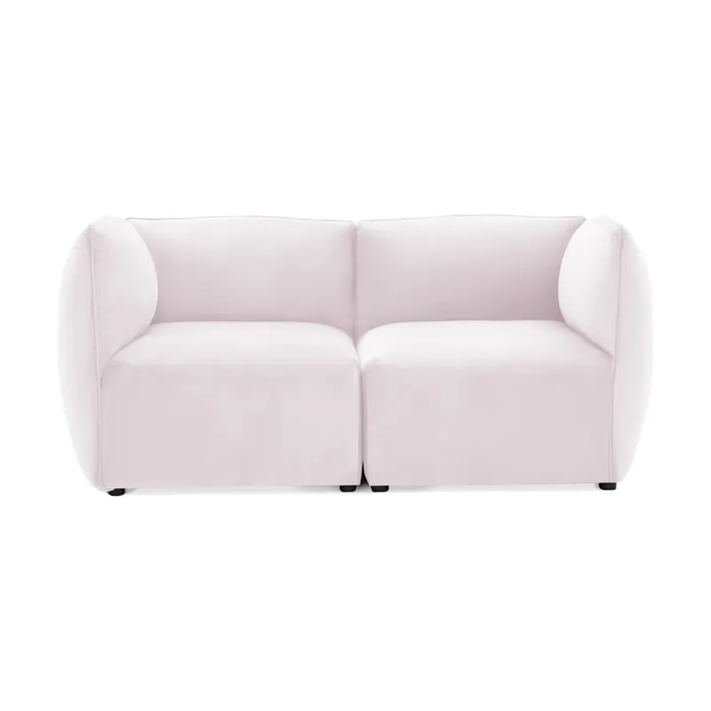 Zamów dziś Jasnofioletowa 2-osobowa sofa modułowa Vivonita Velvet Cube Bonami