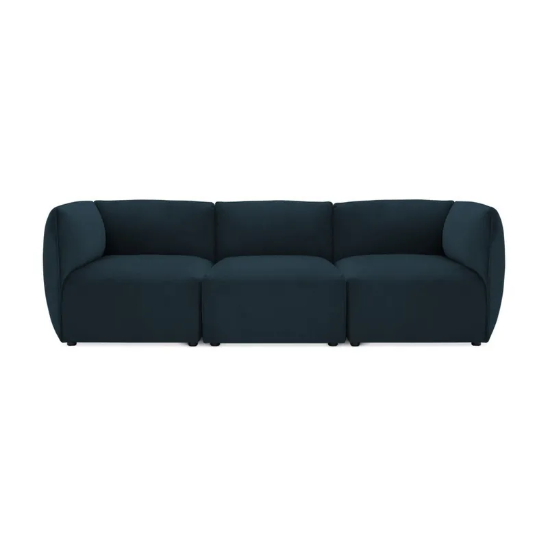 Granatowa 3-osobowa sofa modułowa Vivonita Velvet Cube Bonami Oferta czasowa
