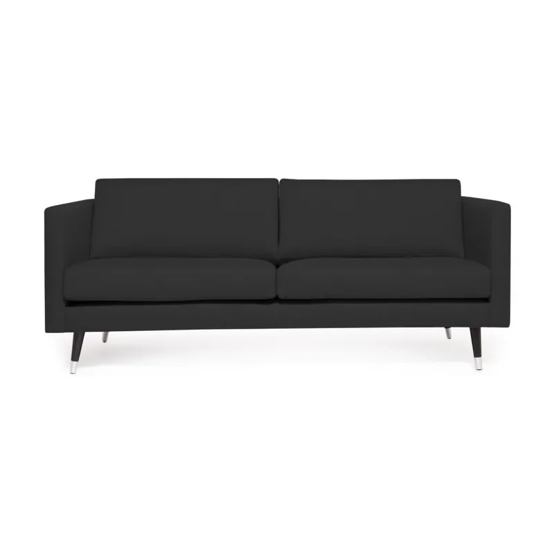 Kup online Antracytowoszara sofa 3-osobowa z nogami w kolorze srebra Vivonita Meyer Bonami