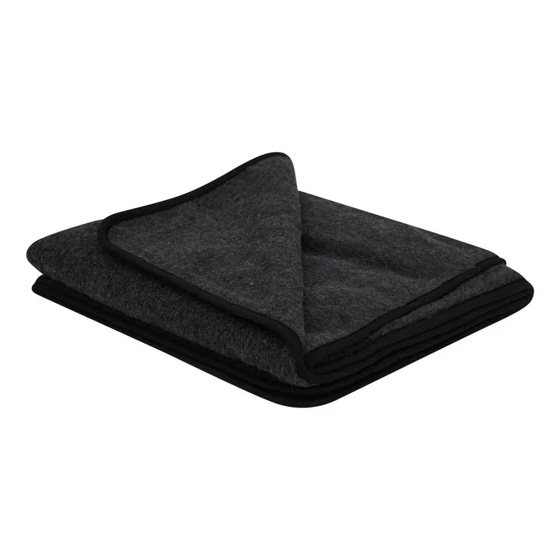 Czarny koc z wełny merynosa Native Natural Merino Black, 220x200 cm Bonami Zniżka
