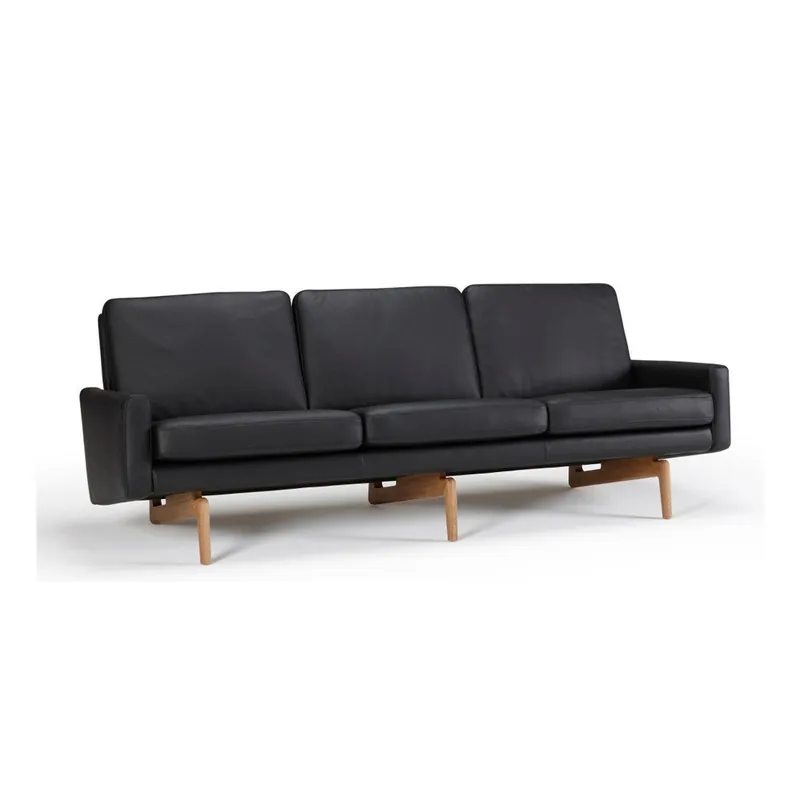 Ograniczona ilość Czarna sofa skórzana Kragelund Egsmark Bonami