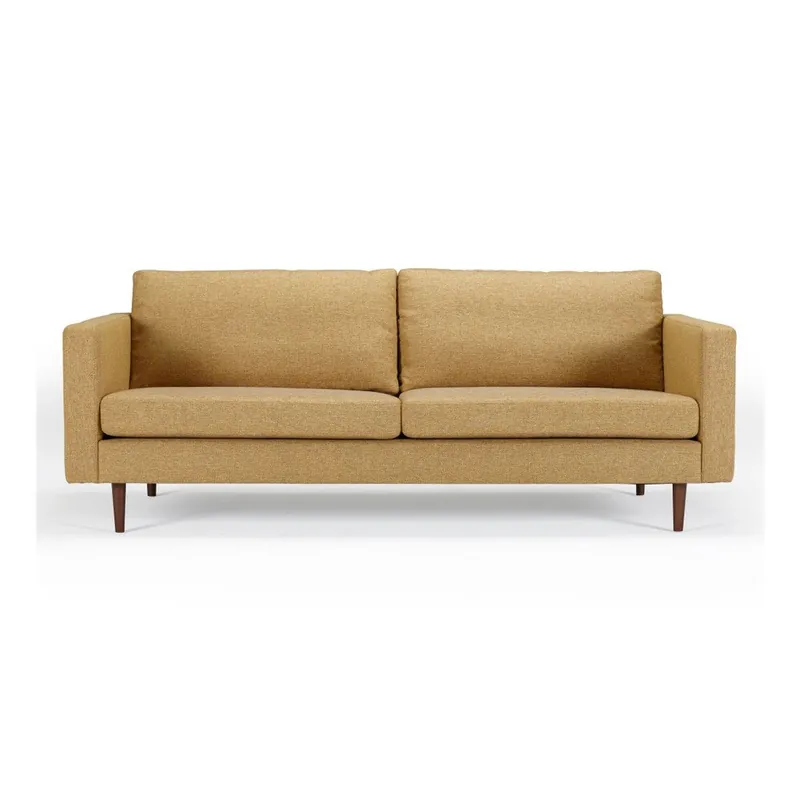 Dodaj do koszyka Musztardowa sofa 3-osobowa Kragelund Otto Bonami