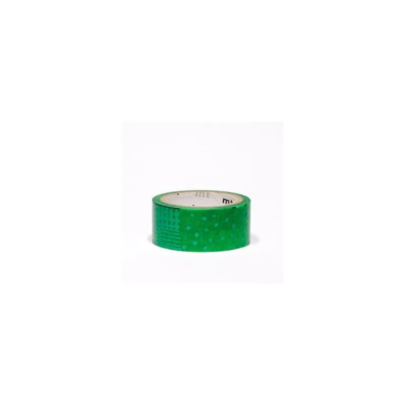 Wyprzedaż Taśma dekoracyjna washi MT Masking Tape Script Green Bonami
