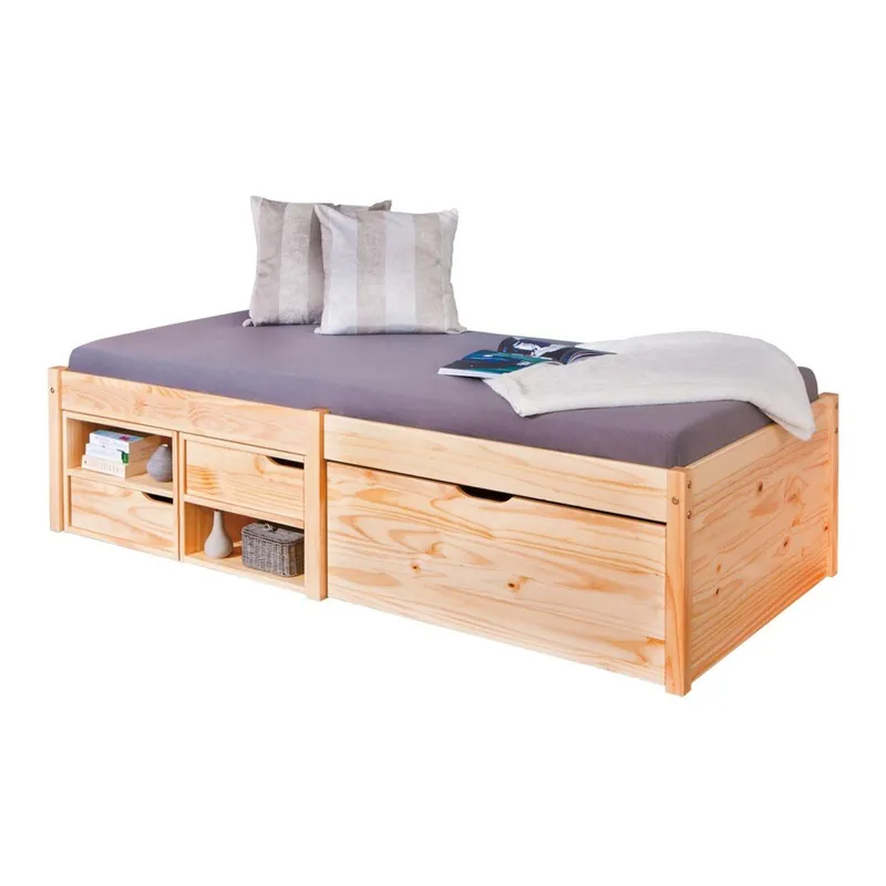 Oferta limitowana Łóżko jednoosobowe z litego drewna 13Casa Bingo, 90x200 cm Bonami