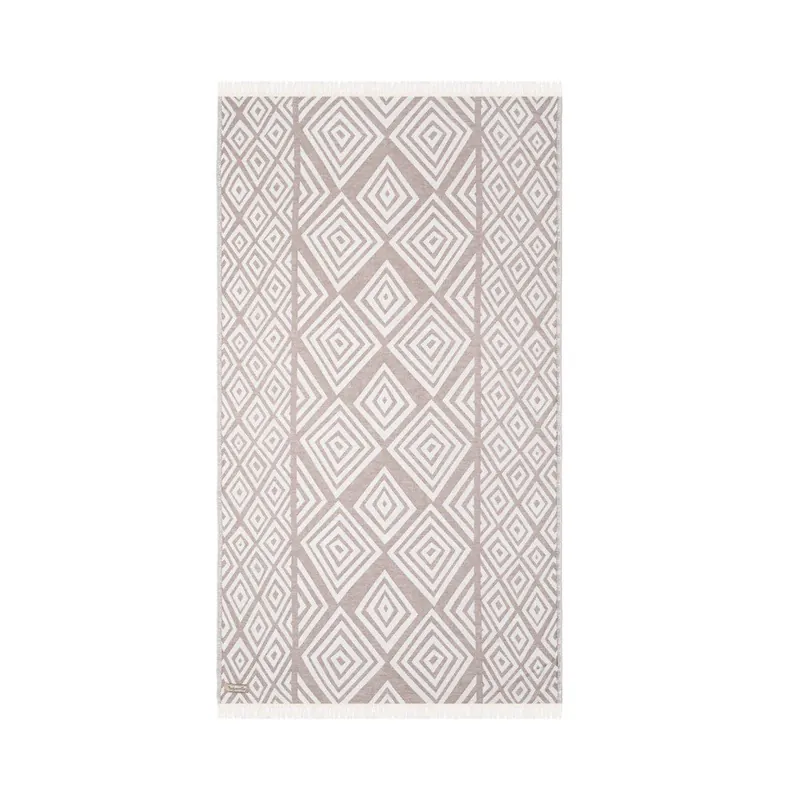 Jasnoszary ręcznik hamman Begonville Premium Lucia, 175x90 cm Bonami Tylko do końca tygodnia