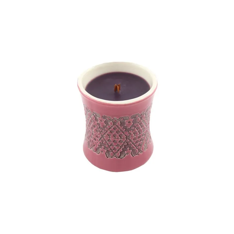 Świeczka o zapachu fig w ceramicznym świeczniku WoodWick, 40 h Bonami Nowy