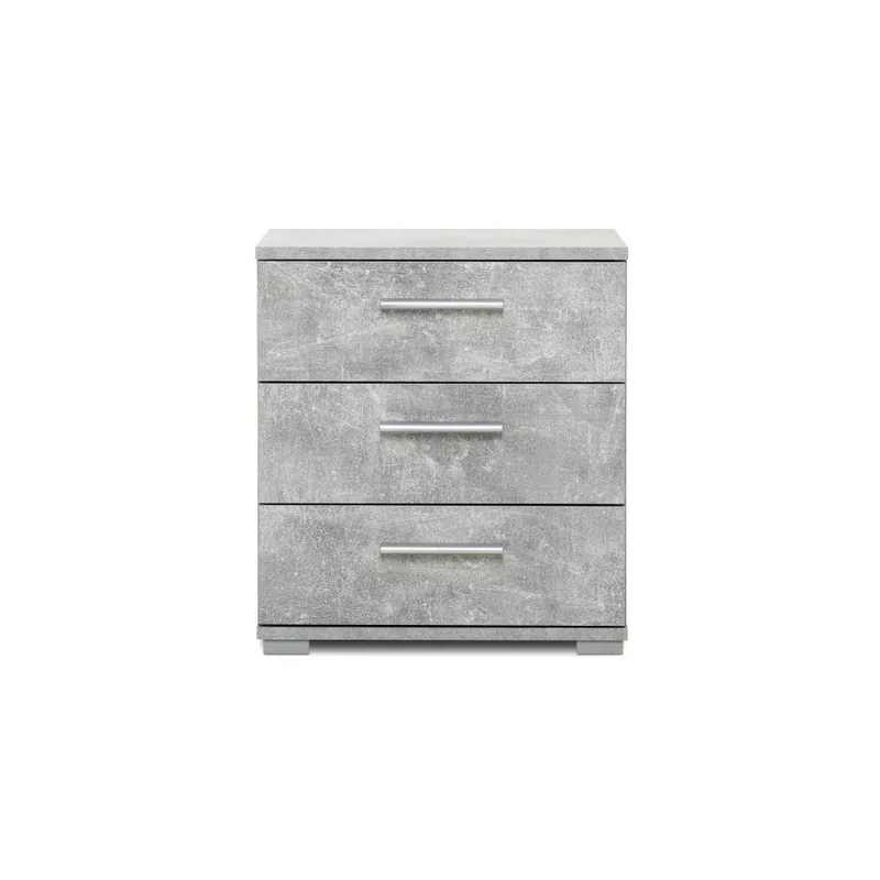 Szafka nocna w kolorze betonu z 3 szufladami Intertrade Elora Bonami Oferta limitowana