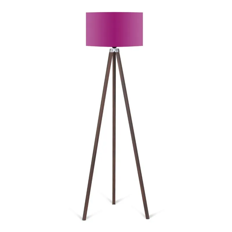 Lampa stojąca z fioletowym abażurem Kate Louise Kahve Bonami Premium