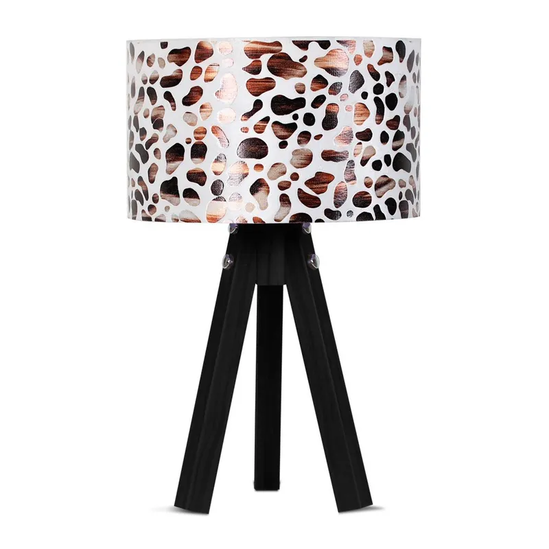 Dostępne od ręki Lampa stołowa Kate Louise Blackie Leopard Bonami