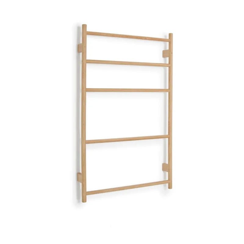 Hit cenowy Wieszak na ręczniki z drewna dębowego Wireworks Towel Rail Wallbar Bonami