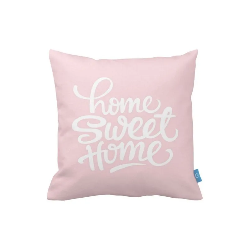 Różowa poszewka na poduszkę Home Sweet Home, 40x40 cm Bonami Wysoka jakość