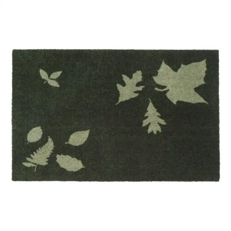 Łatwy zwrot Ciemnozielona wycieraczka Tica Copenhagen Mega Leafes, 60x90 cm Bonami