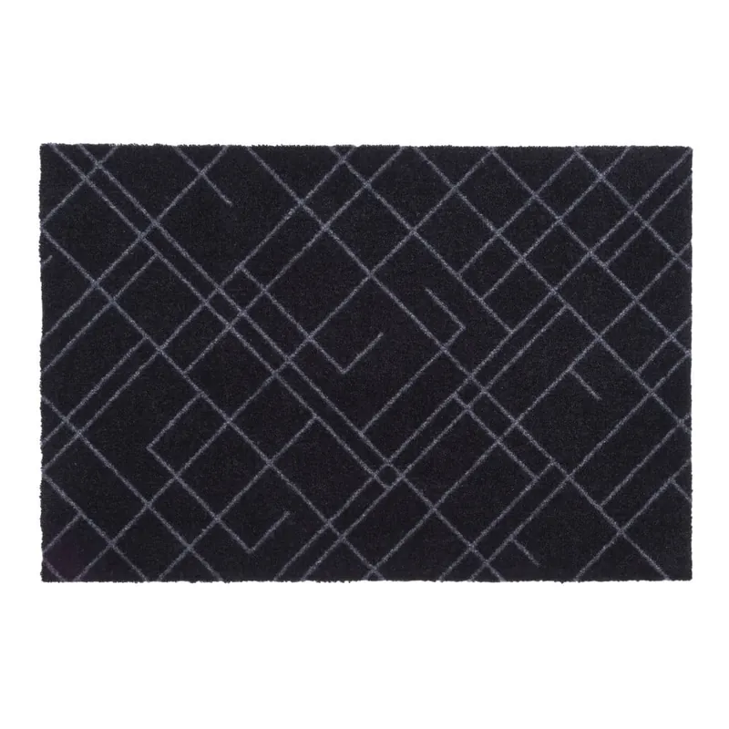Czarno-szara wycieraczka Tica Copenhagen Lines, 60x90 cm Bonami Cena promocyjna