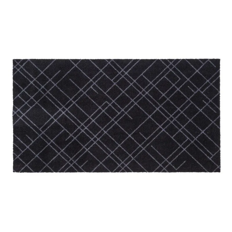 Czarno-szara wycieraczka Tica Copenhagen Lines, 67x120 cm Bonami Oferta limitowana