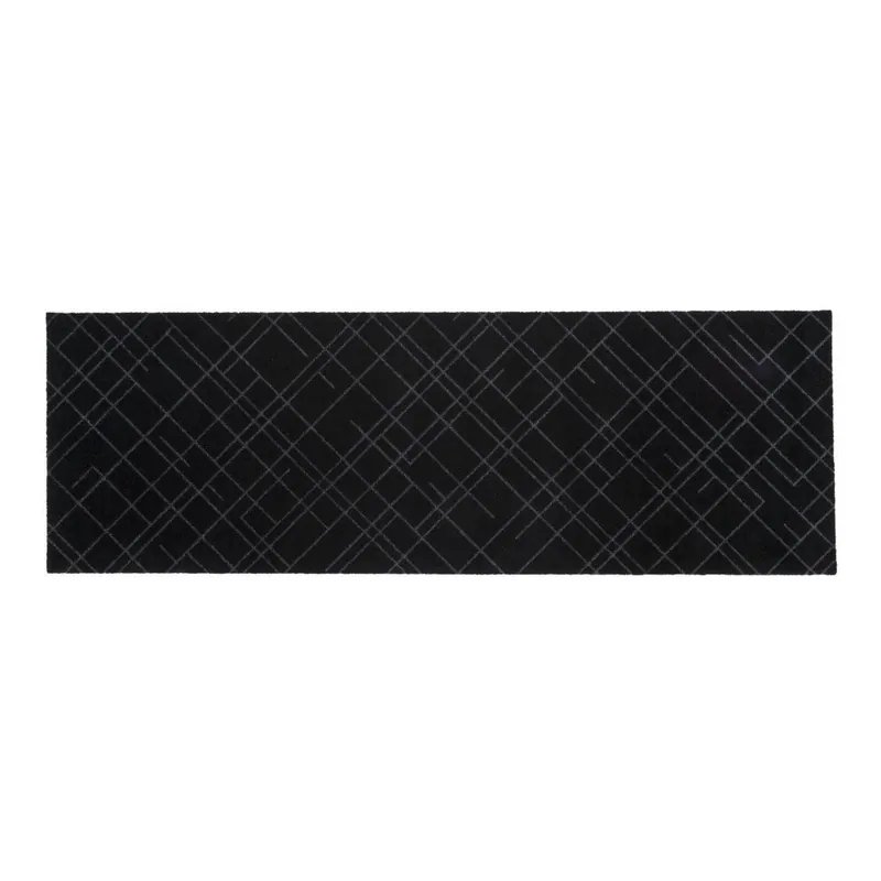Szybka dostawa Czarno-szara wycieraczka Tica Copenhagen Lines, 67x200 cm Bonami