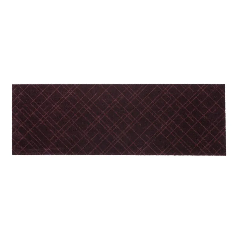 Bordowa wycieraczka Tica Copenhagen Lines, 67x200 cm Bonami Kup teraz
