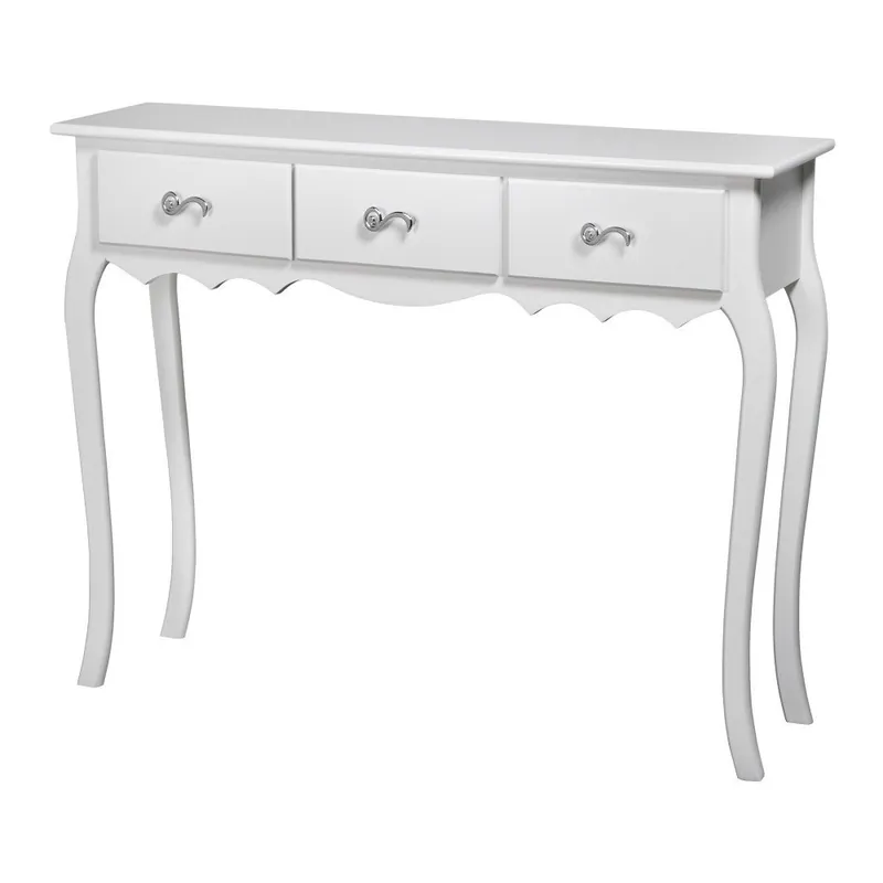 Promocja Konsola z 3 szufladami i konstrukcją z drewna sosnowego Decoración Giménez Sole, dł. 100 cm Bonami