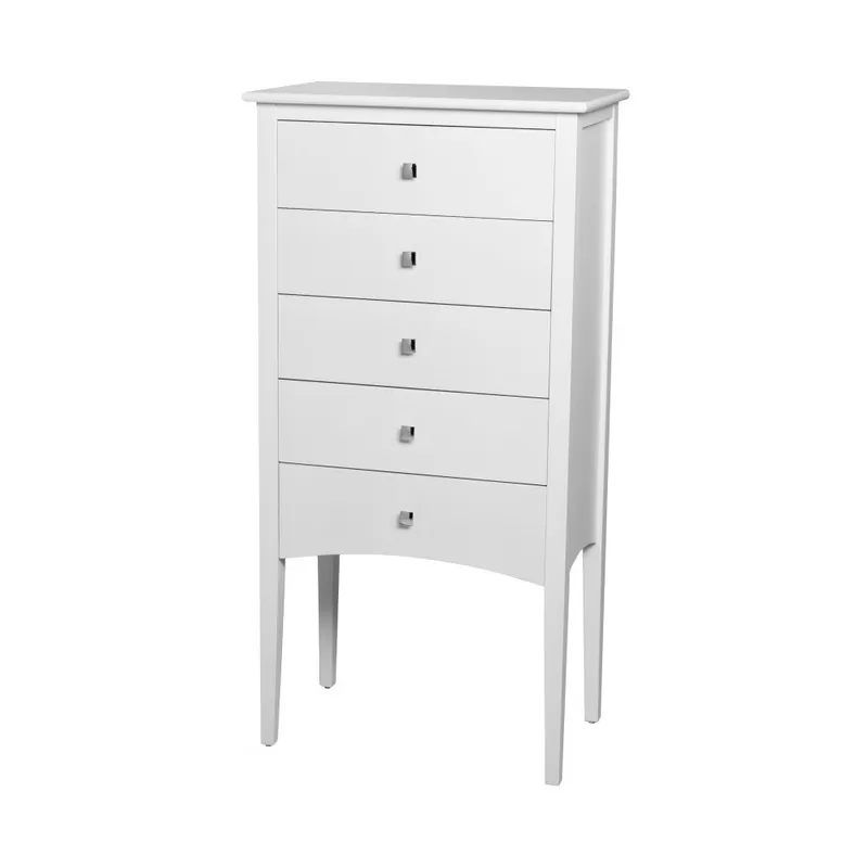 Komoda z 5 szufladami i konstrukcją z drewna sosnowego Decoración Giménez Oslo Bonami Bezpieczna płatność