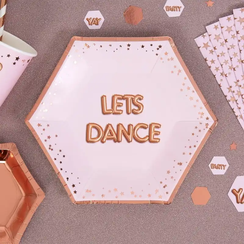 Bestseller Zestaw 8 różowych tacek Neviti Glitz & Glamour Dance Bonami