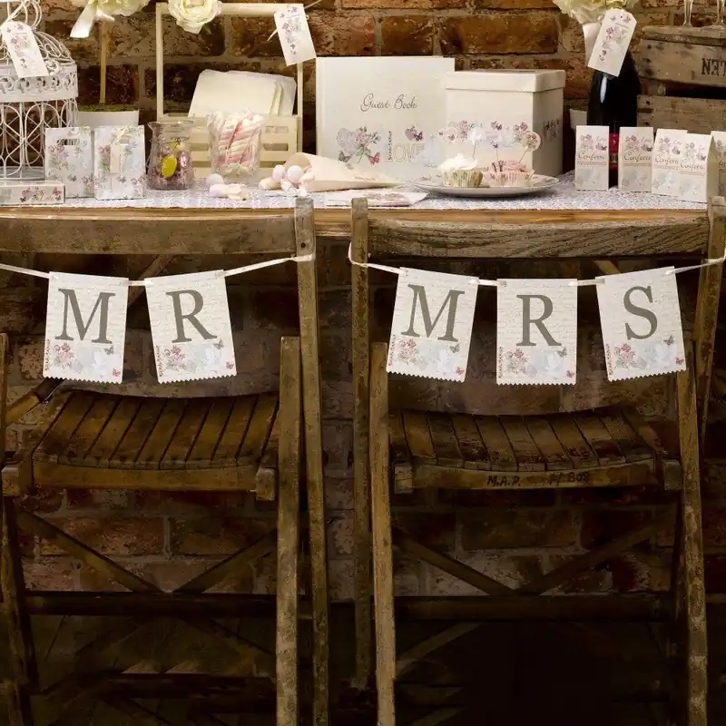 Napis dekoracyjny na krzesła nowożeńców Neviti With Love Bonami Tani