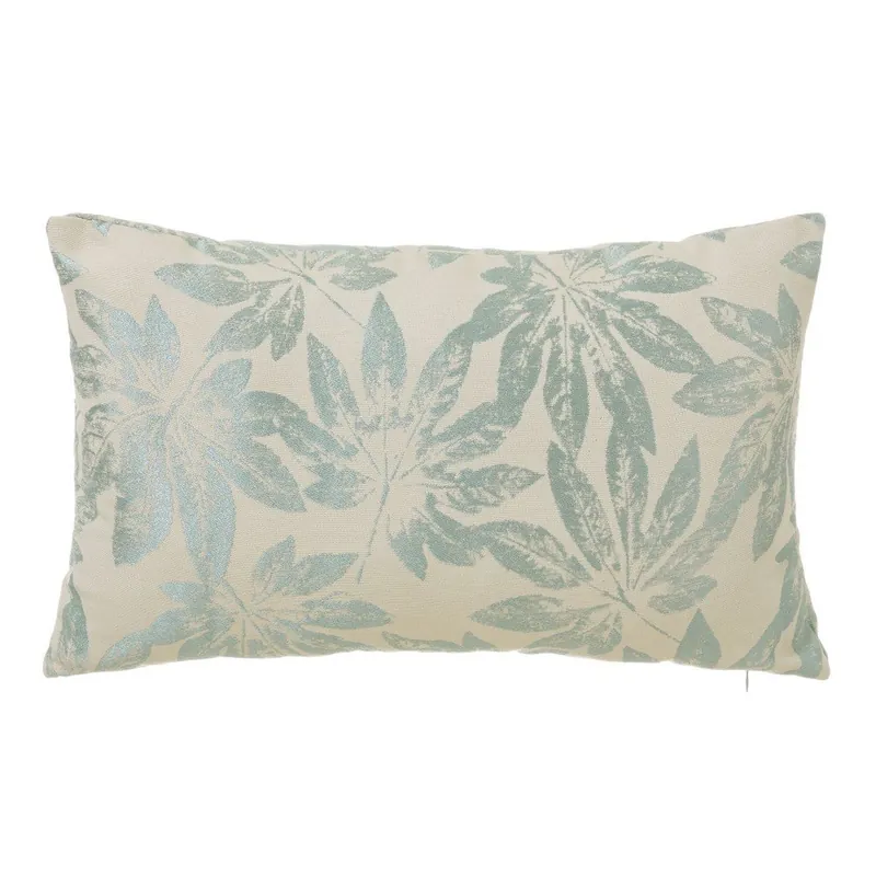 Zielona poduszka z motywem liści Unimasa Jacque, 50x30 cm Bonami Wyjątkowa oferta