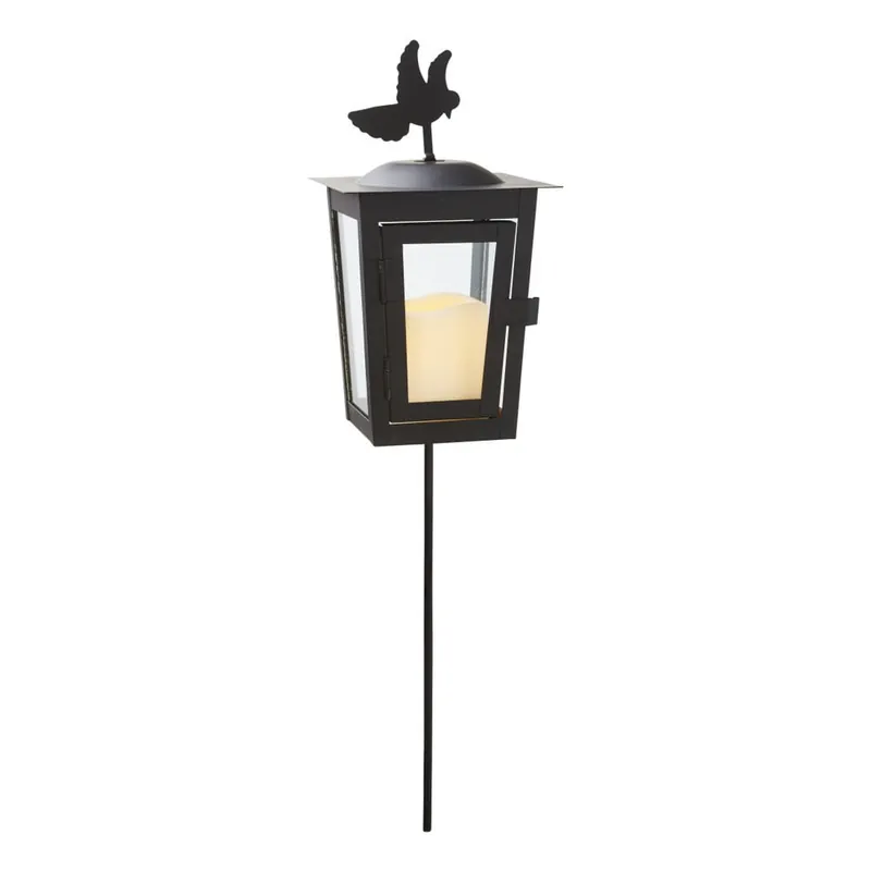 Ostatnie sztuki Czarny lampion ogrodowy LED Best Season Serene Uno Bonami