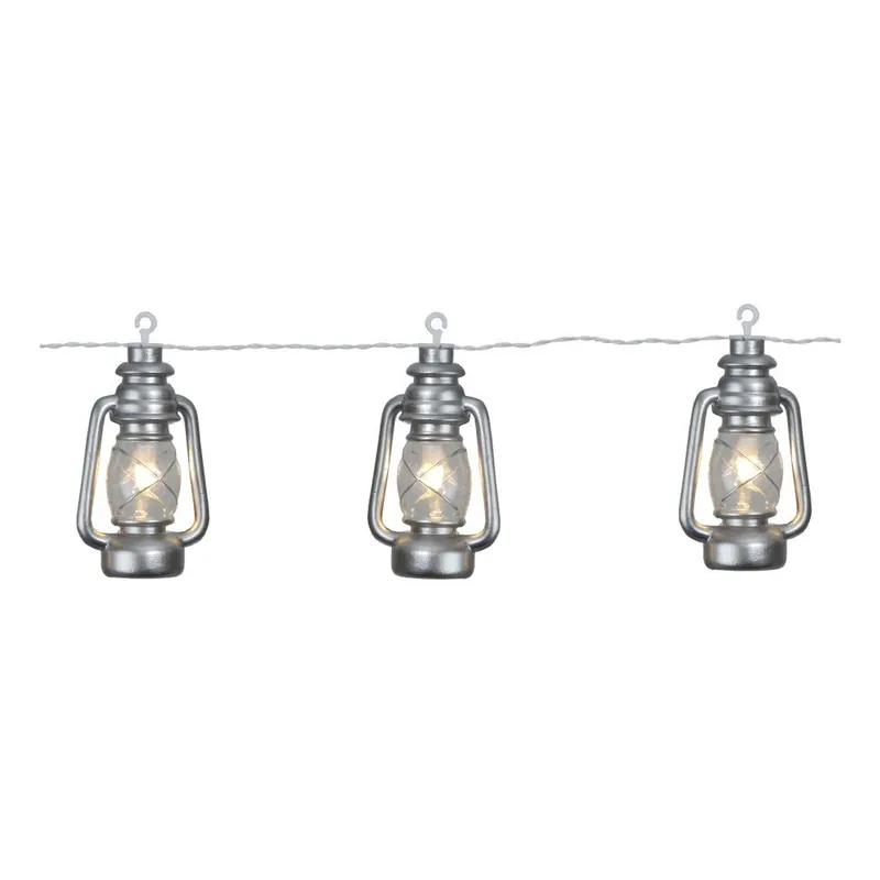 Szara girlanda świetlna LED Best Season Lantern, 8 lampek Bonami Do wyczerpania zapasów