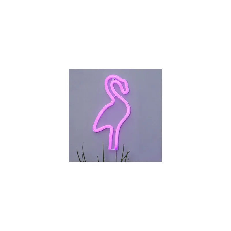 Nie przegap Różowa dekoracja świetlna LED Best Season Flamingo Neonlight Bonami