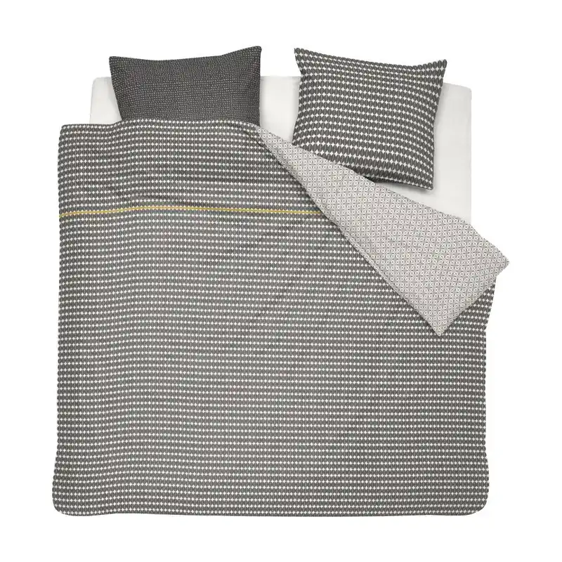 Bawełniana pościel dwuosobowa Damai Jahari Anthracite, 200x260 cm Bonami Ostatnie sztuki