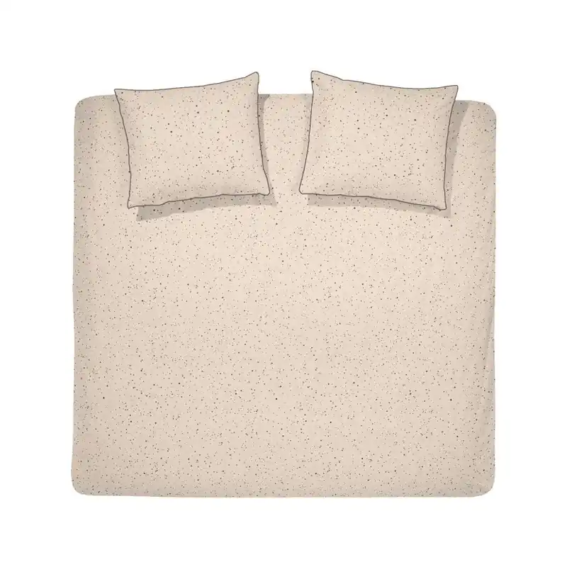 Oferta limitowana Jasnobeżowa bawełniana pościel dwuosobowa Damai Muna Blush, 200x260 cm Bonami