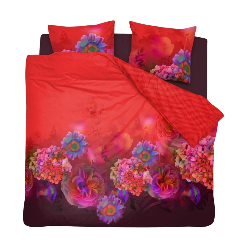 Czerwona bawełniana pościel dwuosobowa Damai Callas Red, 200x260 cm Bonami Hit sprzedaży