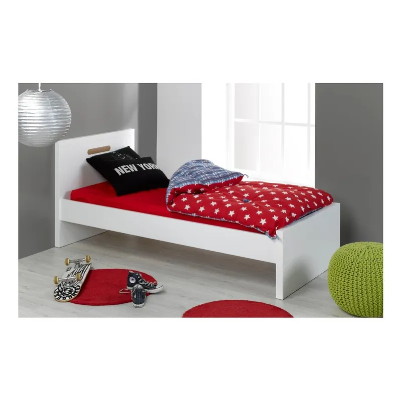 Białe łóżko dziecięce JUNIOR Provence Milo, 90x200 cm Bonami Oferta