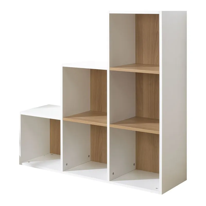 Biało-brązowy regał z 6 półkami JUNIOR Provence Staircase Bonami Dodaj do koszyka