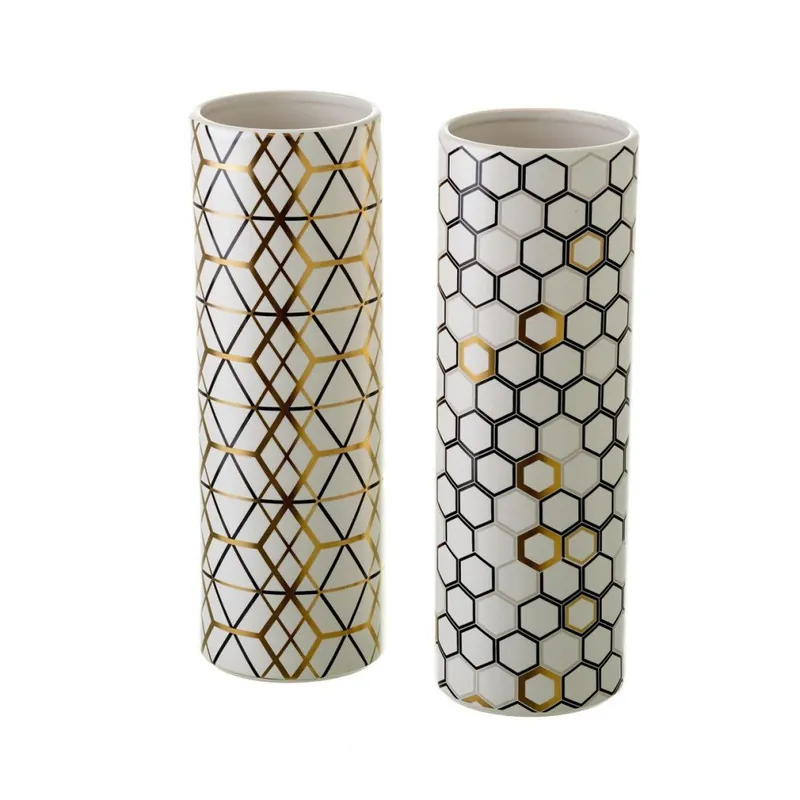 Bestseller Zestaw 2 wazonów ceramicznych Unimasa Pattern Bonami