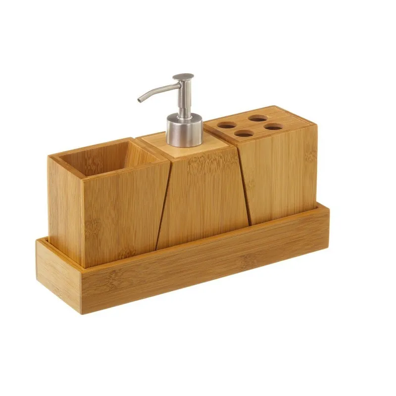 Tylko dziś Zestaw 4 akcesoriów łazienkowych Unimasa Bamboo Bonami