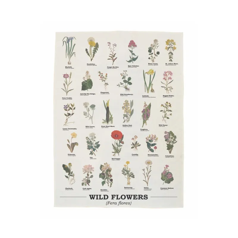 Ścierka bawełniana Gift Republic Wild Flowers, 50 x 70 cm Bonami Tylko do końca tygodnia