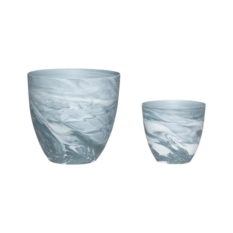 Zestaw 2 świeczników porcelanowych Hübsch Aeqor Bonami Niska cena